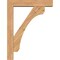 Ekena Millwork Legacy Block Smooth Bracket w/ Offset Brace, Western Red Cedar, 5 1/2"W x 26"D x 34"H BKT0604X26X34LEC05SWR - alternate 2